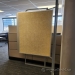 Free Standing Swinging Panel Map Display Rack w/ Pin Cork Boards